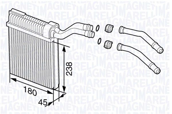 MAGNETI MARELLI Lämmityslaitteen kenno 350218357000